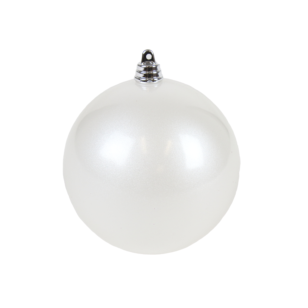 WHITE CANDY APPLE ORNAMENTS (IN STOCK)