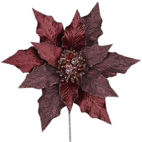 FESTIVE POINSETTIA STEM (IN STOCK)