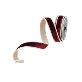 Buy burgundy-and-rose 2 TONE VELVET 1" (PREORDER)