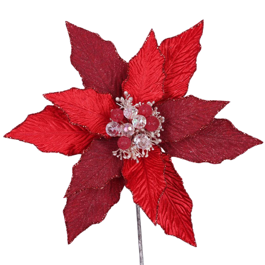 FESTIVE POINSETTIA STEM (PREORDER)