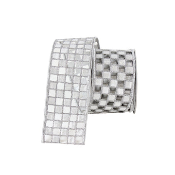 Buy silver CHECKER LACE 2.5" (PREORDER)
