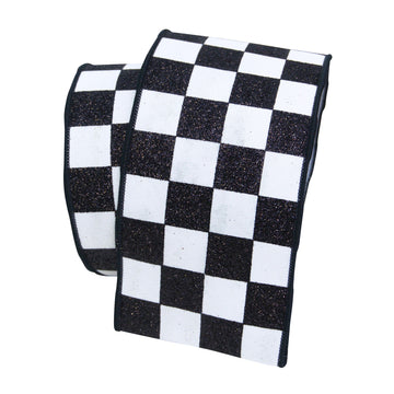 Buy black-and-white GLITTER CHECKS (IN STOCK)