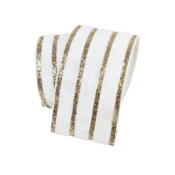 VELVET GLITTER STRIPES (IN STOCK)