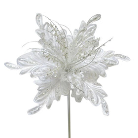 Buy white FANCY FLORAL CLIP (IN STOCK)