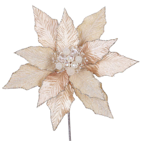 FESTIVE POINSETTIA STEM (IN STOCK)