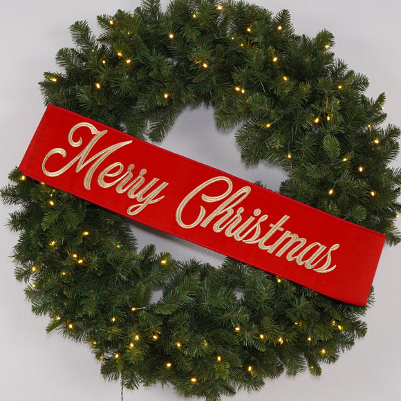 EMBROIDERED CHRISTMAS BANNER (IN STOCK)