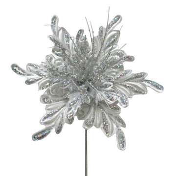 Buy silver FANCY FLORAL CLIP (IN STOCK)