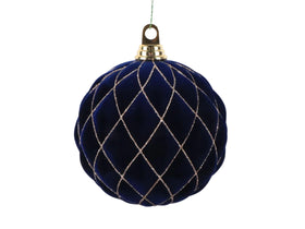 Buy navy-blue VELVET ORNAMENT (PREORDER)