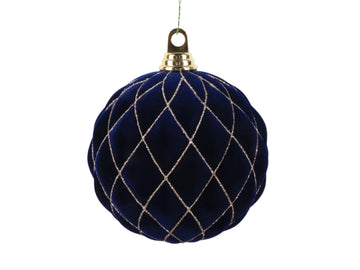 Buy navy-blue VELVET ORNAMENT (PREORDER)