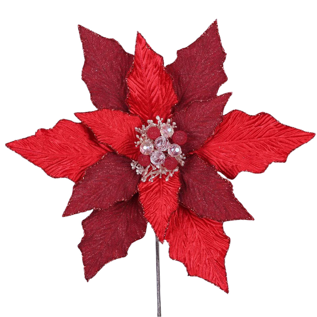 FESTIVE POINSETTIA STEM (PREORDER)