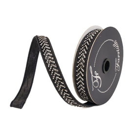 Buy black CHEVRON CRYSTAL TRIM (IN STOCK)