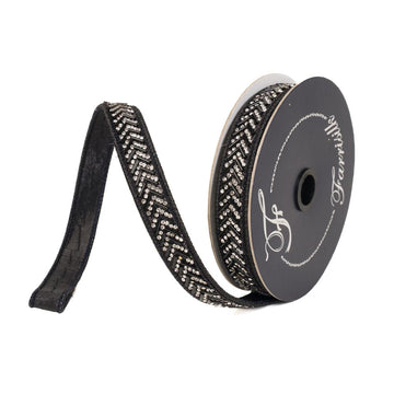 Buy black CHEVRON CRYSTAL TRIM (PREORDER)