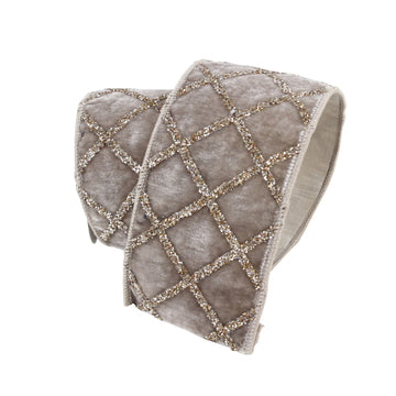 Buy platinum VELVET GLITTER LATTICE (IN STOCK)