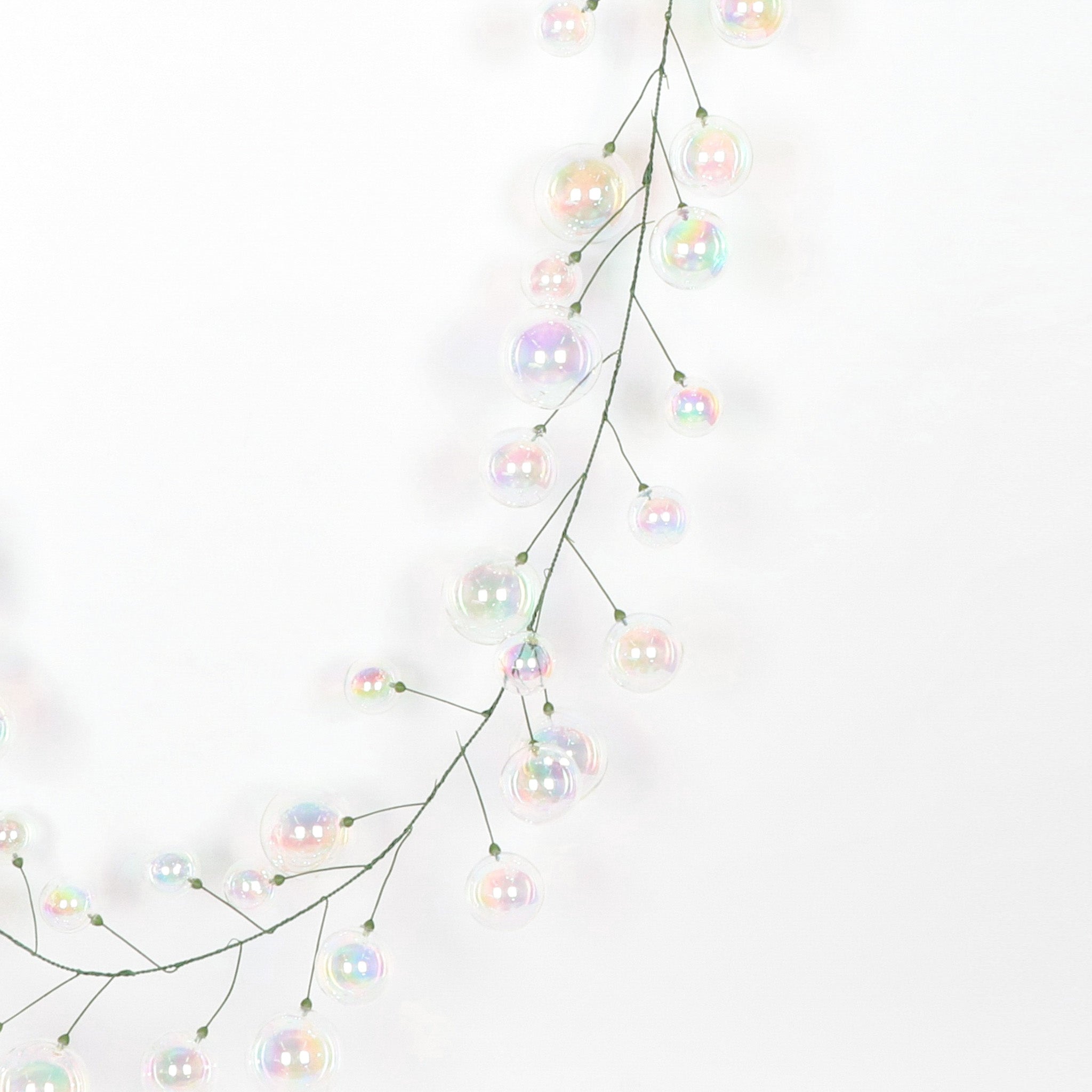 Buy transparent-iridescent IRIDESCENT BALL GARLAND 10&#39; (IN STOCK)