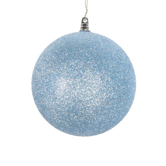 STEEL BLUE GLITTER ORNAMENT (IN STOCK)