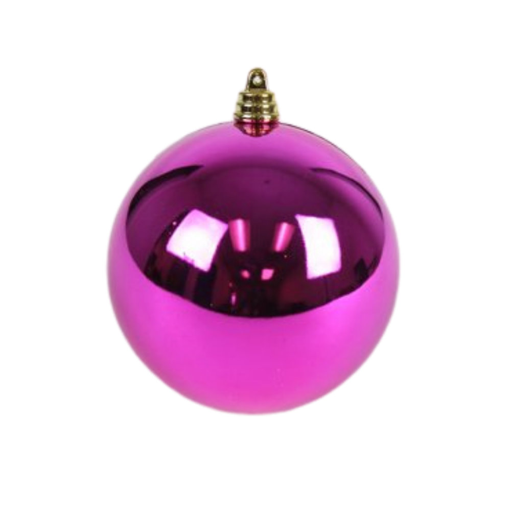 FUCHSIA SHINY ORNAMENTS (IN STOCK)