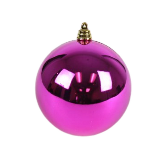 FUCHSIA SHINY ORNAMENTS (IN STOCK)