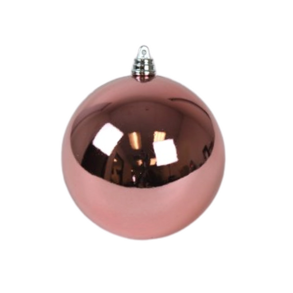 DUSTY ROSE SHINY ORNAMENTS (IN STOCK)