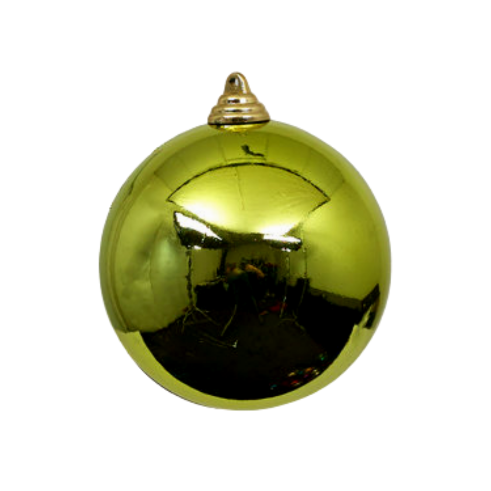 LIME SHINY ORNAMENTS (IN STOCK)