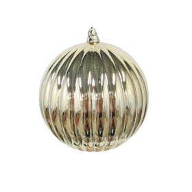 PLATINUM SHINY PLEATED ORNAMENTS (IN STOCK)