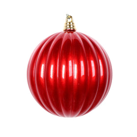 RED CANDY APPLE PLEATED ORNAMENTS (IN STOCK)