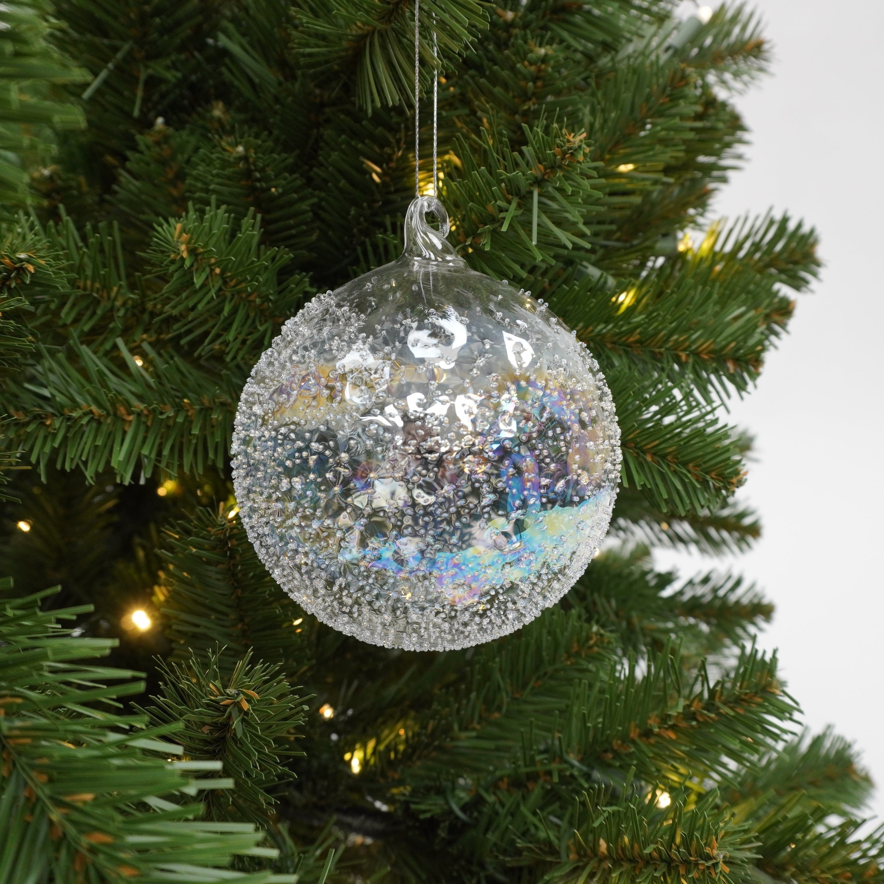 GLISTENING GLASS ORNAMENT (IN STOCK)