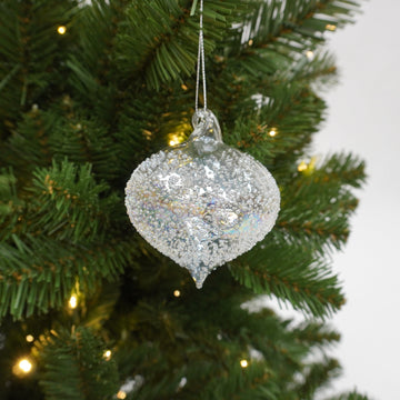 Buy iridescent GLISTENING GLASS ORNAMENT (IN STOCK)