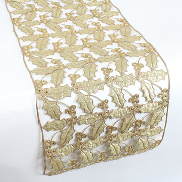 Buy gold HOLLY LACE RUNNER (PREORDER)