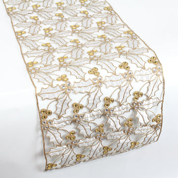 Buy silver-gold HOLLY LACE RUNNER (PREORDER)
