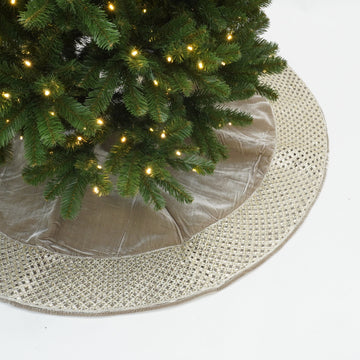 Buy platinum JEWELED BORDER TREE SKIRT (IN STOCK)