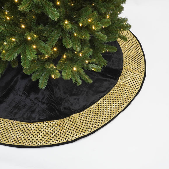 JEWELED BORDER TREE SKIRT (IN STOCK)
