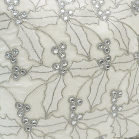 Buy white-and-silver HOLLY LACE STOCKING (PREORDER)