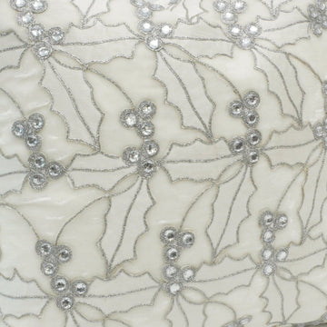 Buy white-and-silver HOLLY LACE STOCKING (PREORDER)