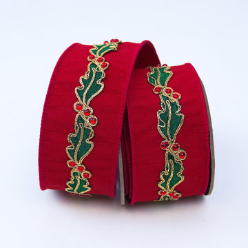 Buy red-and-emerald HOLLY BORDER (IN STOCK)