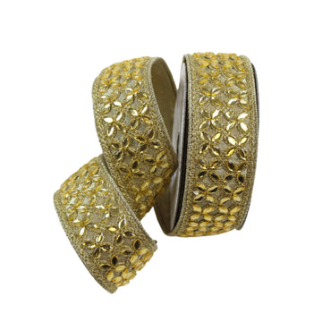 Buy gold MINI FLORAL JEWEL RIBBON (IN STOCK)