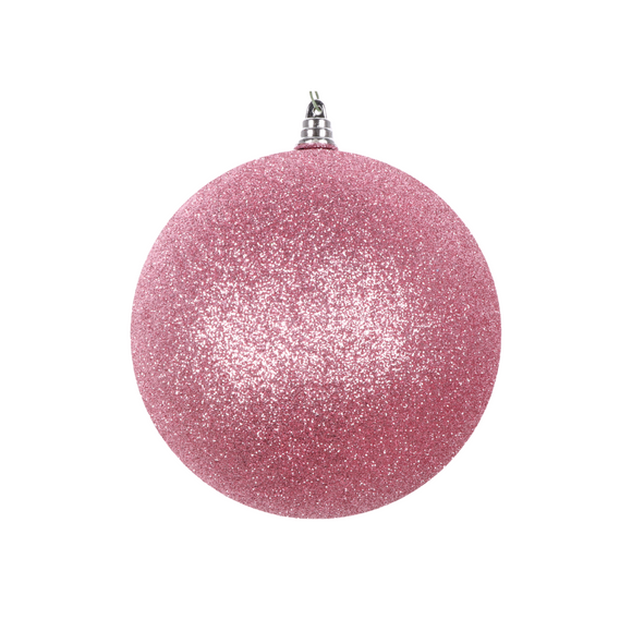 DUSTY ROSE GLITTER ORNAMENTS (IN STOCK)