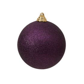 EGGPLANT GLITTER ORNAMENTS (IN STOCK)