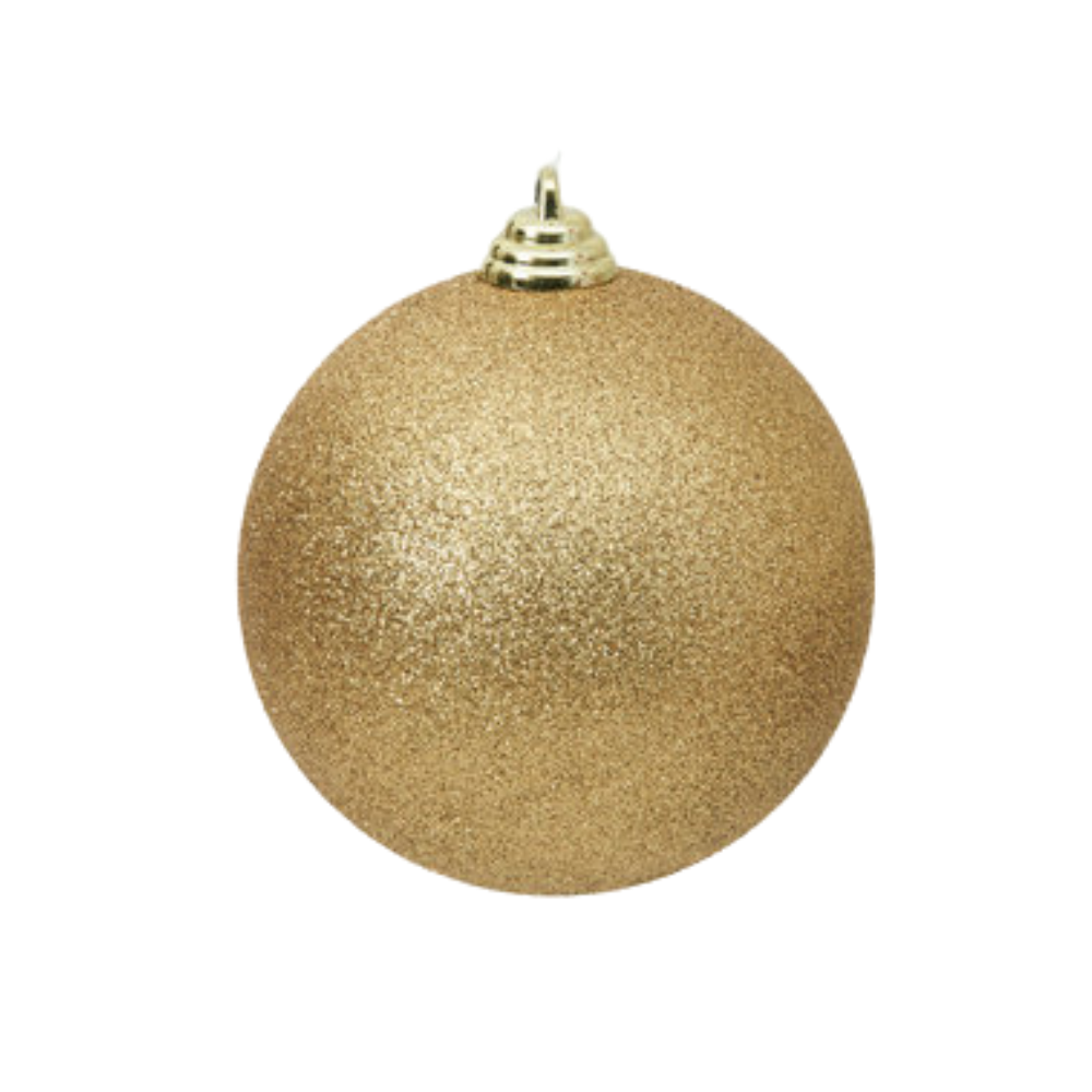 GOLD GLITTER ORNAMENTS (IN STOCK)