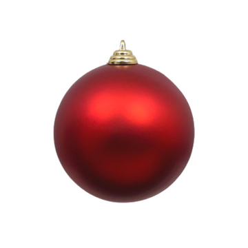 RED MATTE ORNAMENTS (IN STOCK)