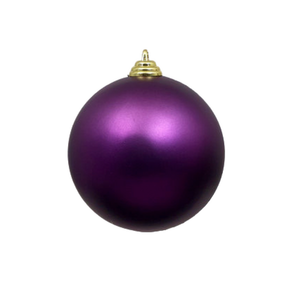 EGGPLANT MATTE ORNAMENTS (IN STOCK)