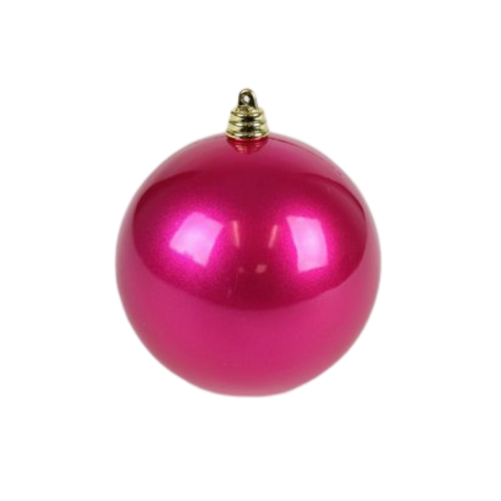 FUCHSIA CANDY APPLE ORNAMENTS (IN STOCK)