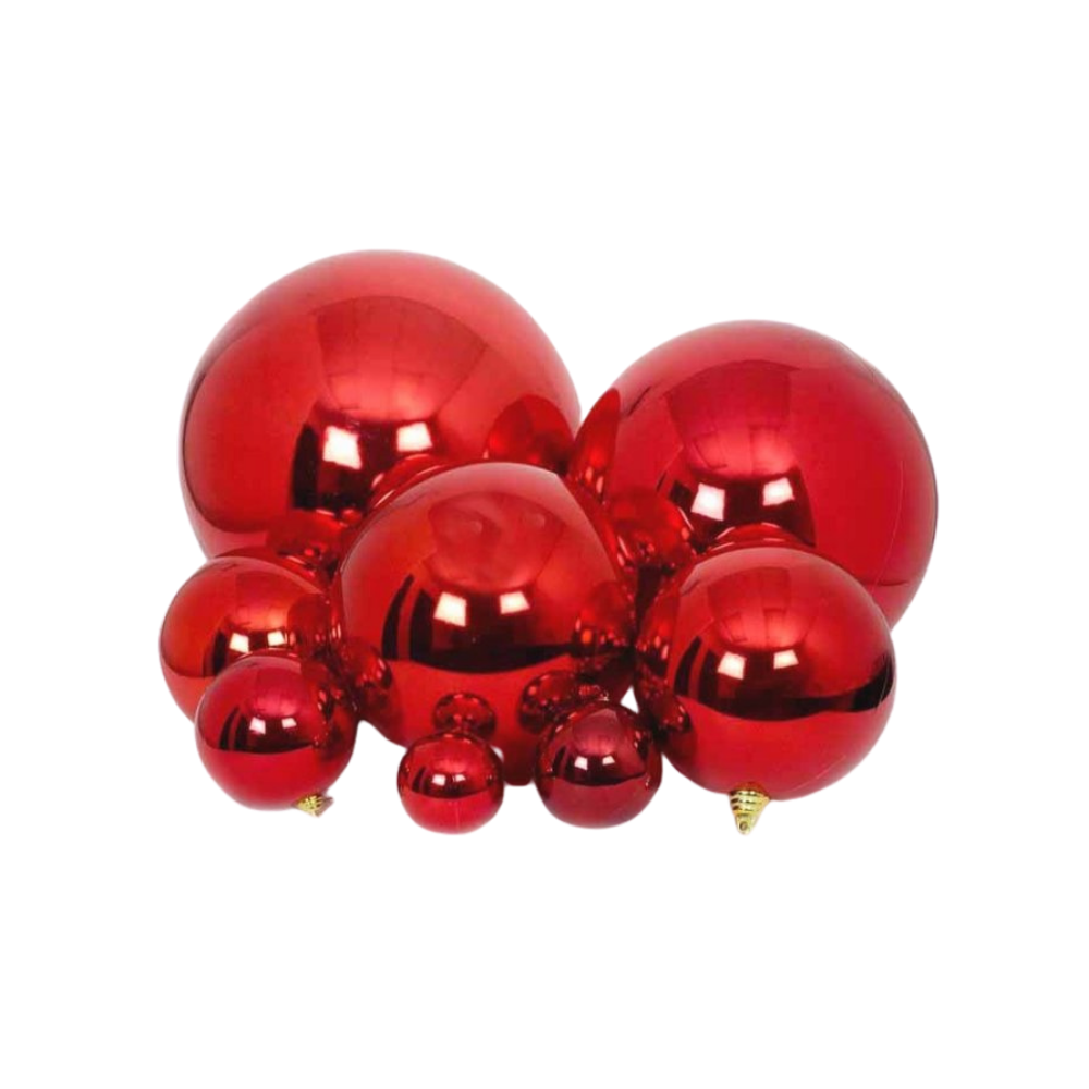 DUSTY ROSE SHINY ORNAMENTS (IN STOCK)